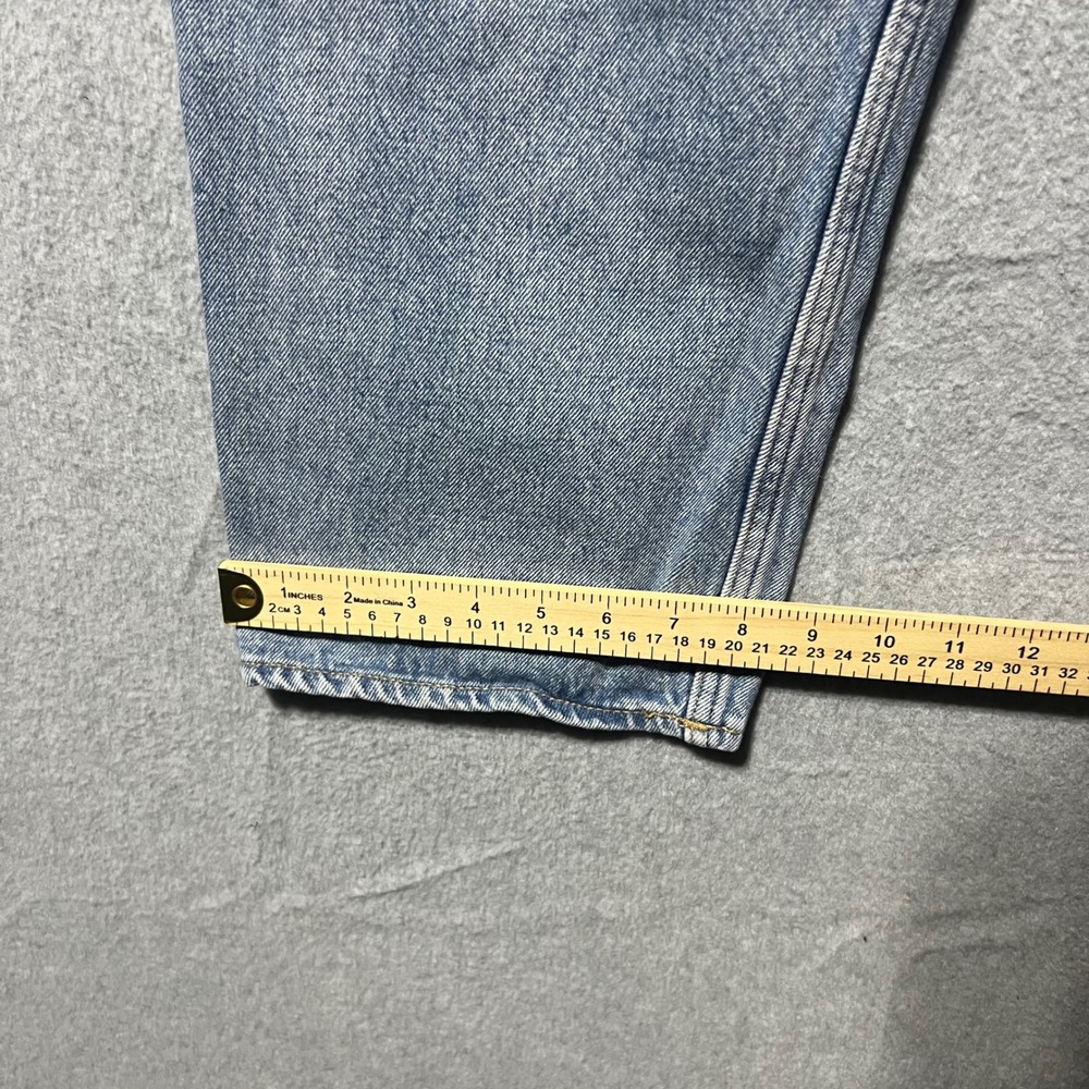 HM Loose Ample Jeans Mens 30/32 Light Wash Wide Leg Utility Baggy Denim Pants - Picture 5 of 7